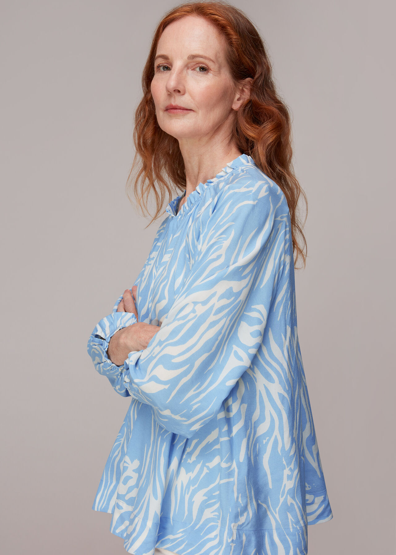 Tiger Print Blouse