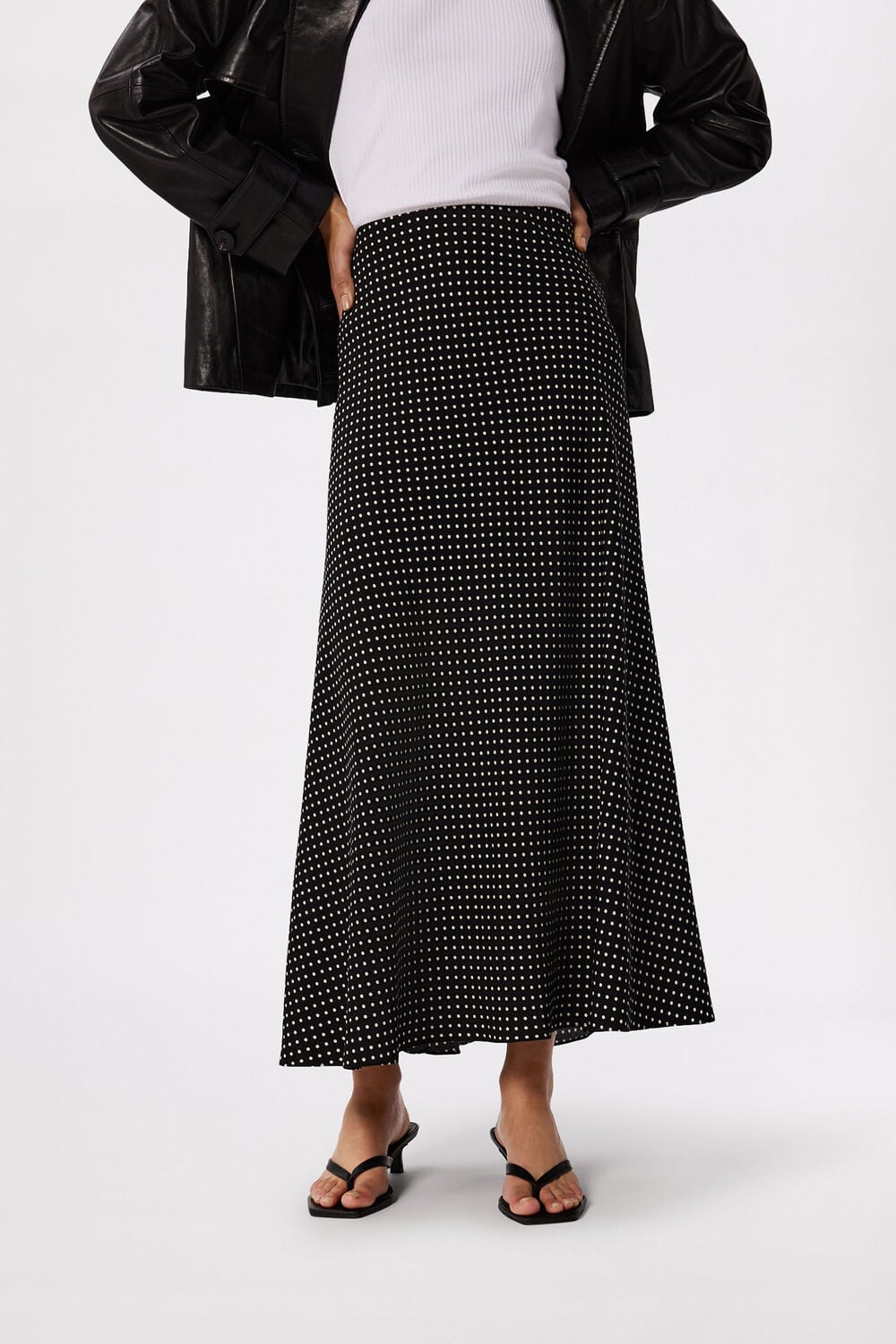Mini Spot Fit and Flare Skirt