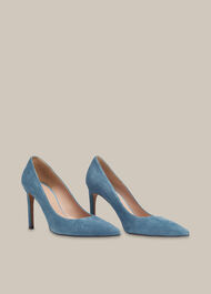 Cornel Suede Point Pump Grey