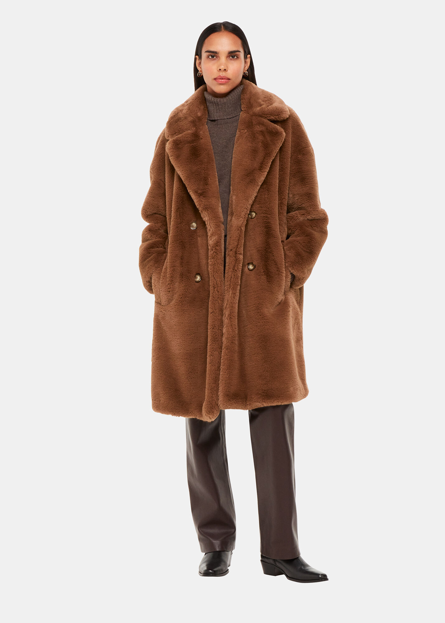 Vifaira faux teddy coat cheap
