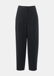 Linen Barrel Leg Trouser