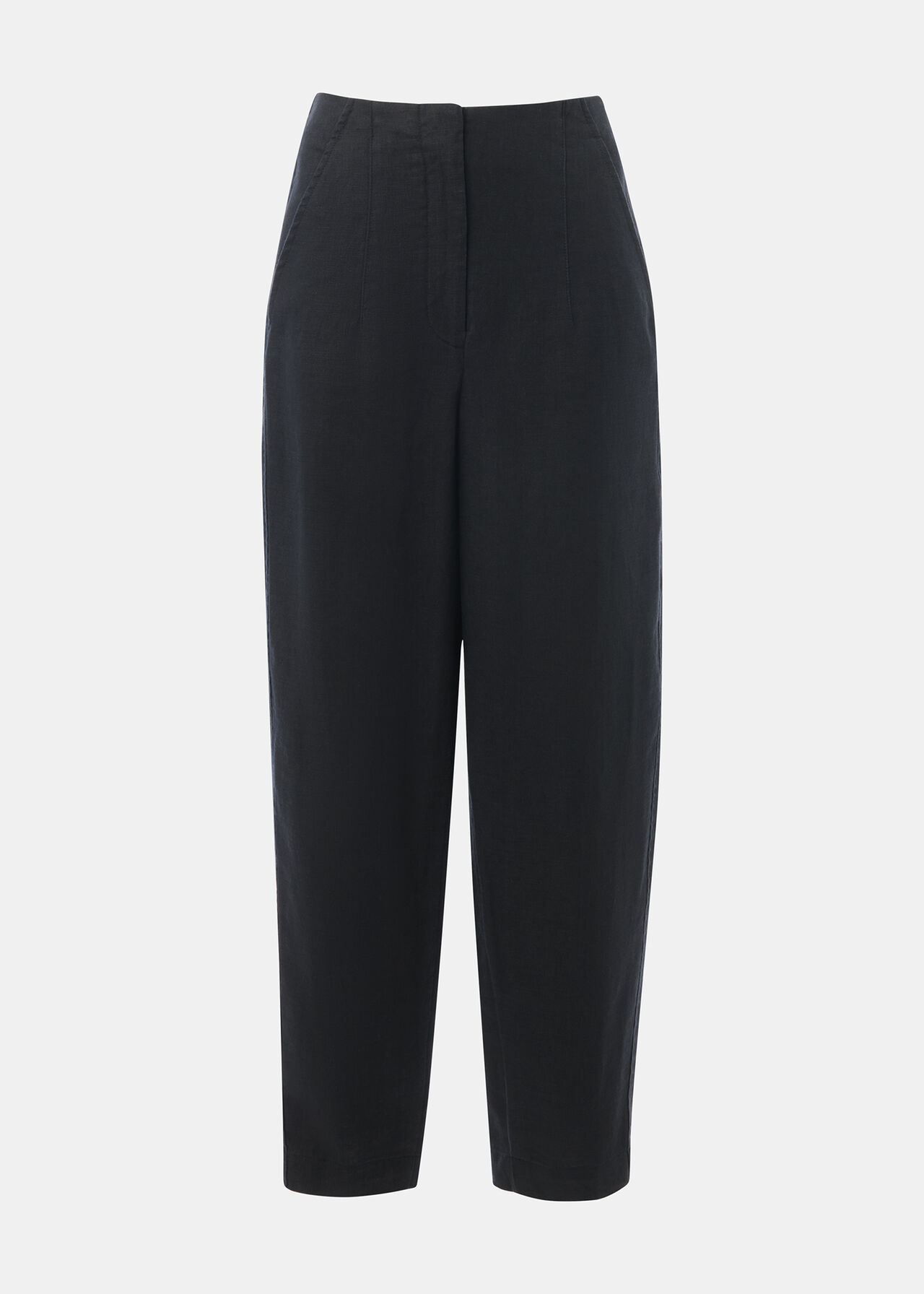 Whistles Linen Barrel leg Trousers Whistles Linen Barrel leg Trousers