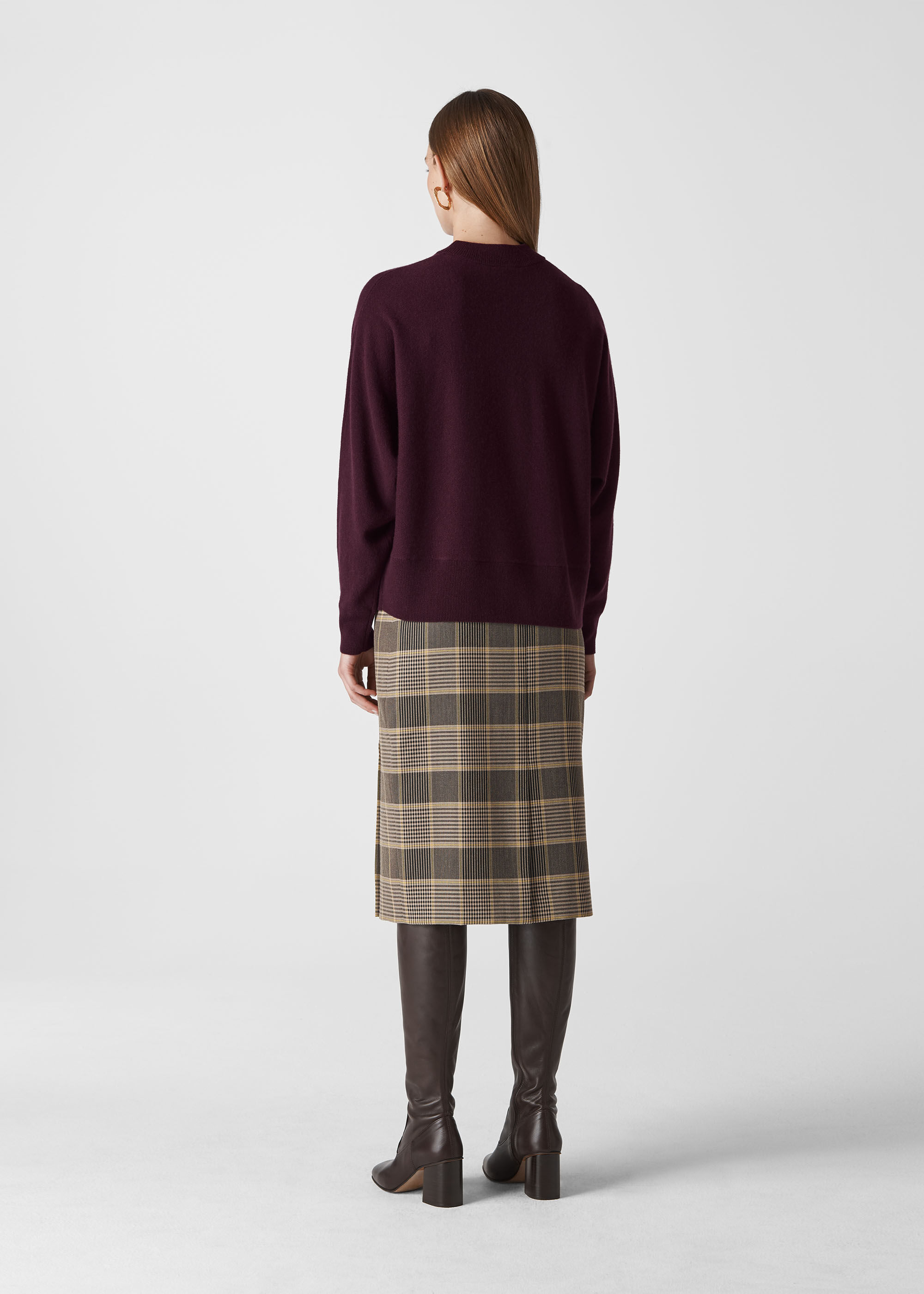 burgundy cashmere jumper