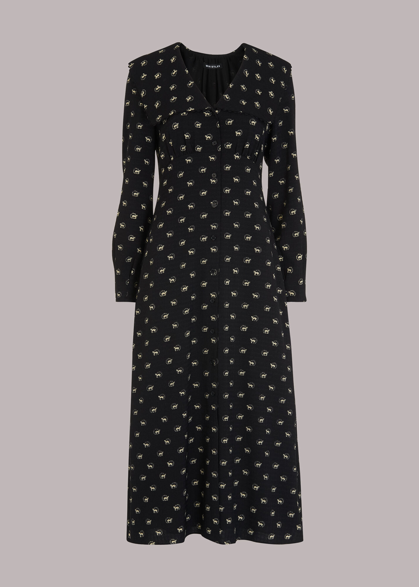 Whistles heart print dress top
