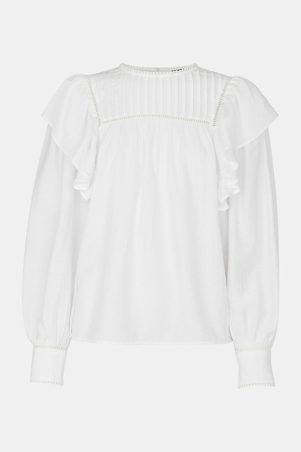 Johanna Textured Frill Blouse