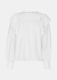 Johanna Textured Frill Blouse