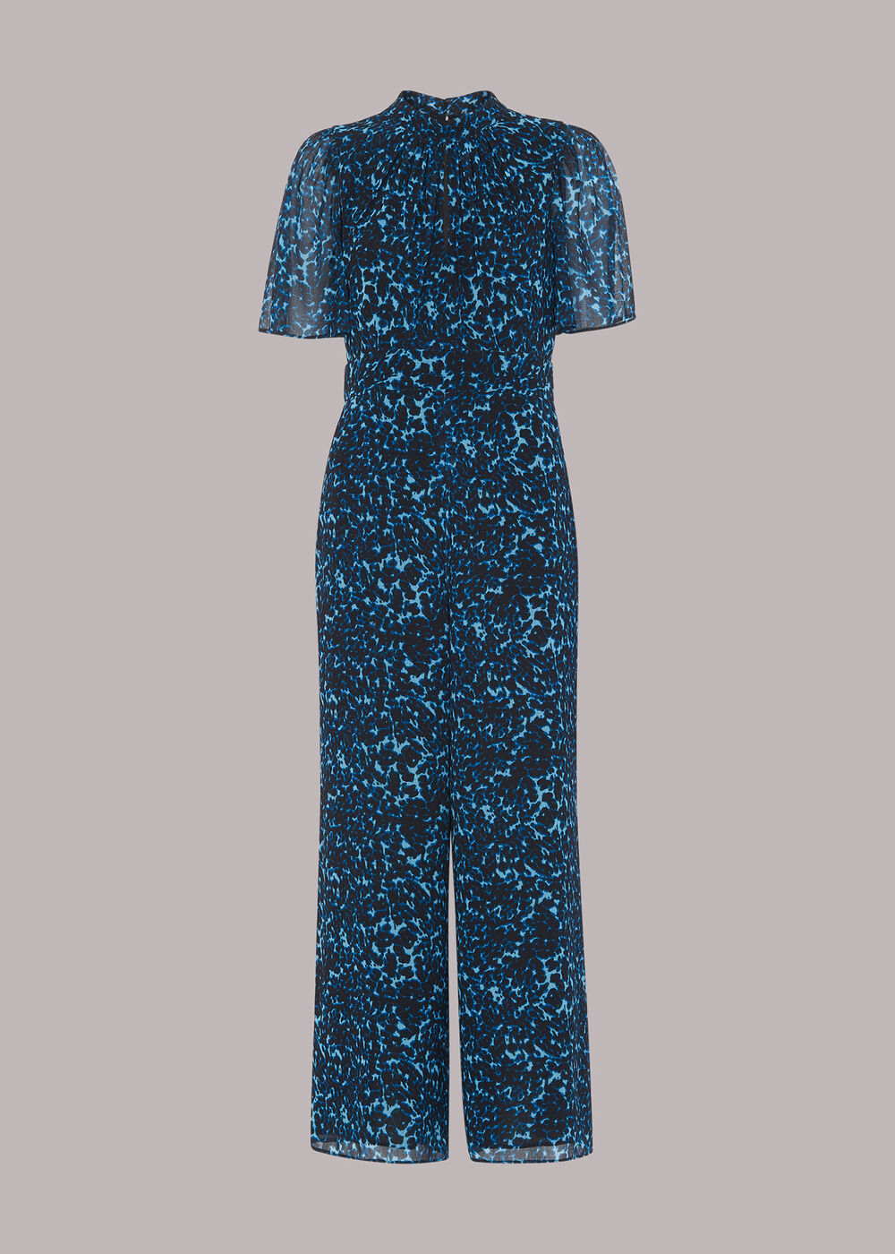 Brushed Leopard Print Jumpsuit