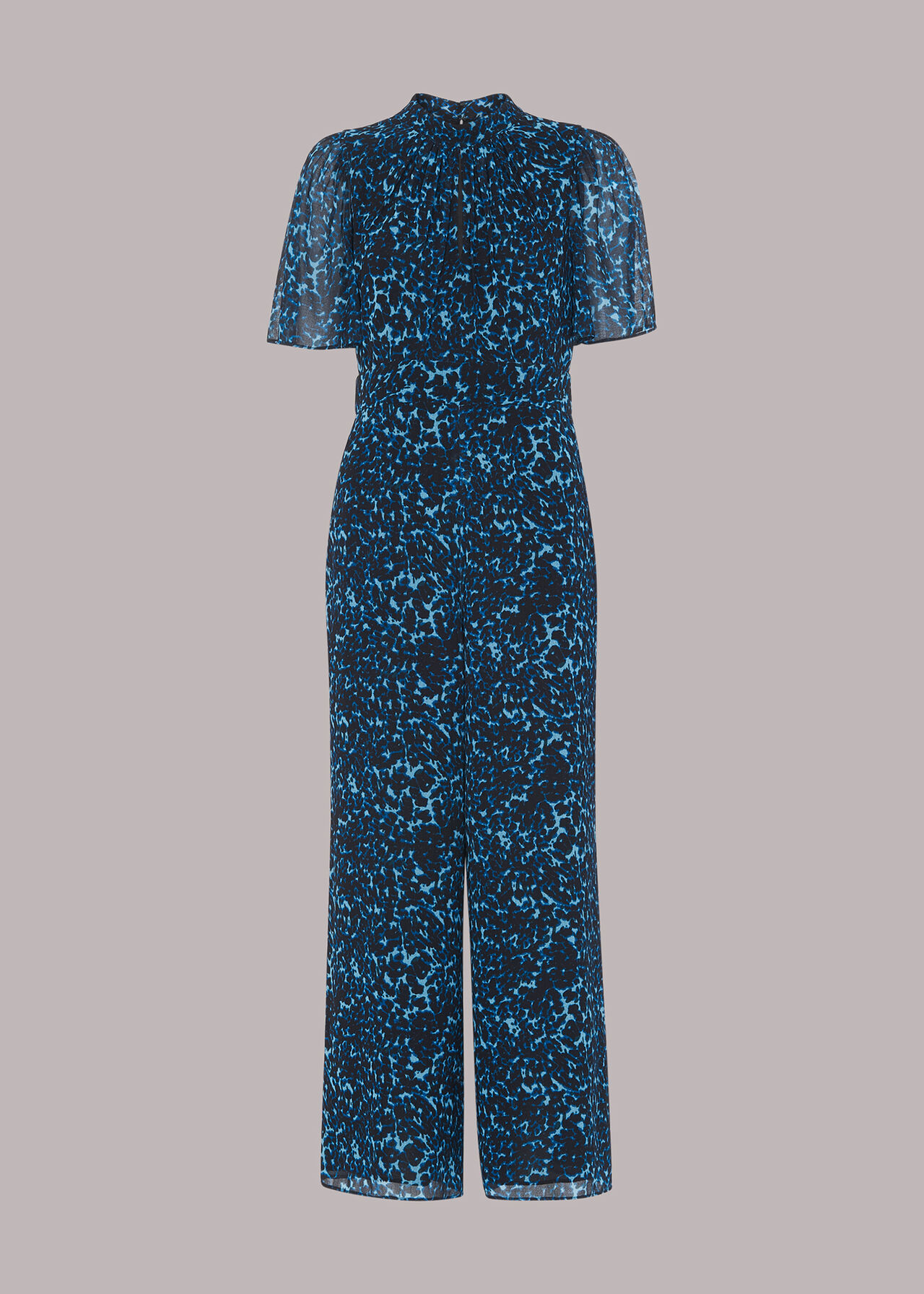 Brushed Leopard Print Jumpsuit