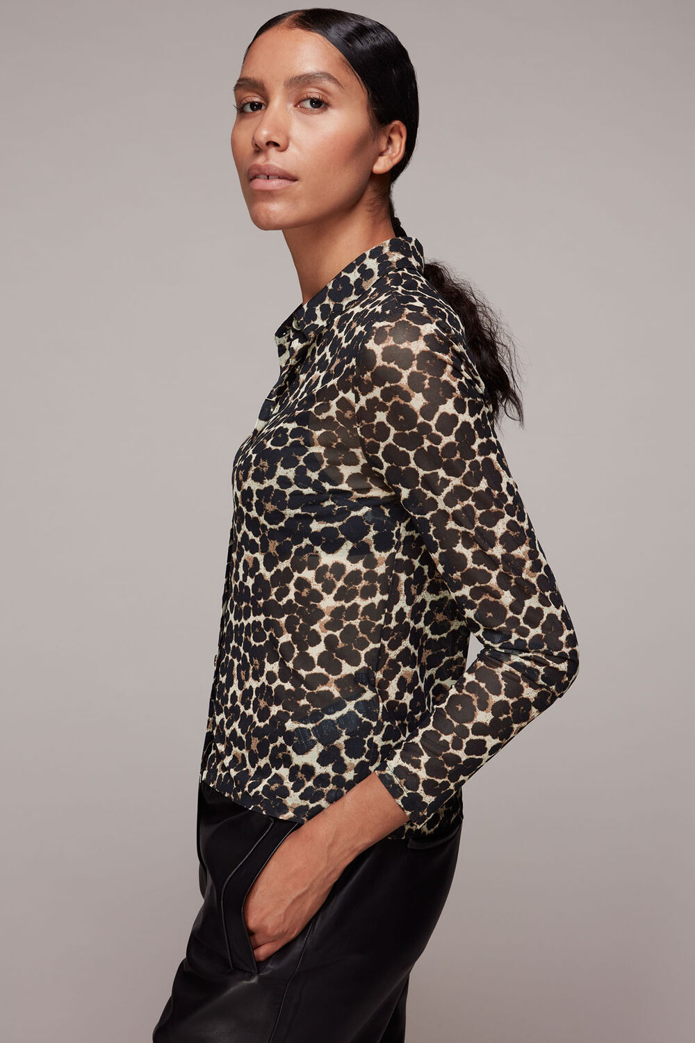 Smudge Animal Mesh Shirt