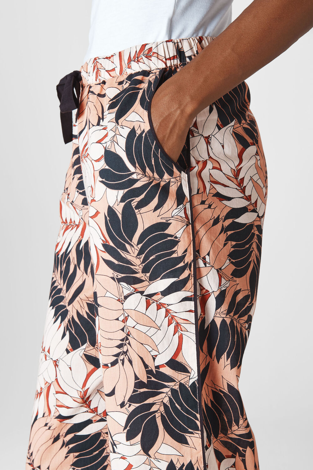 Fern Print Pyjama Trouser Pink/Multi