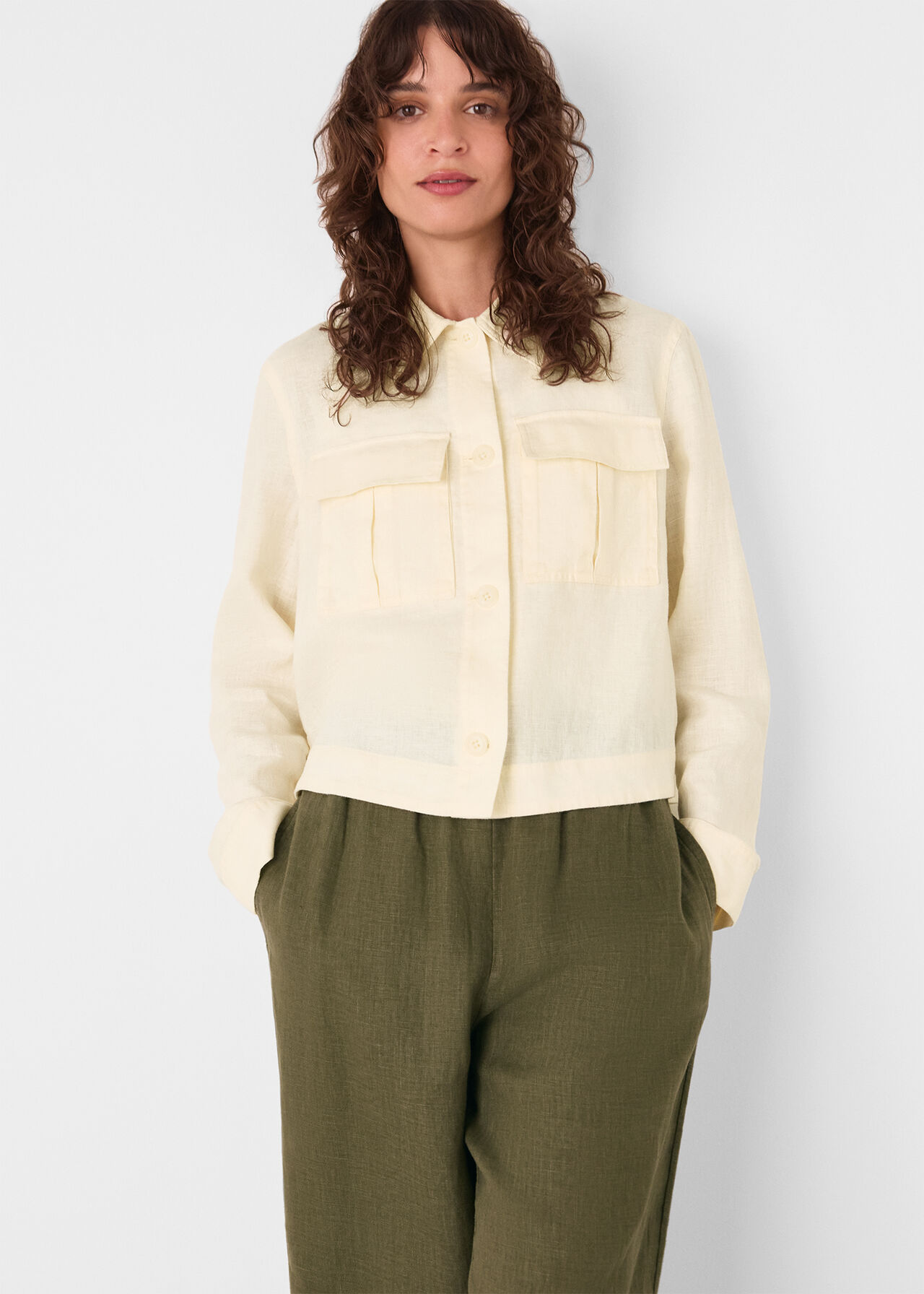 Abby Linen Casual Jacket