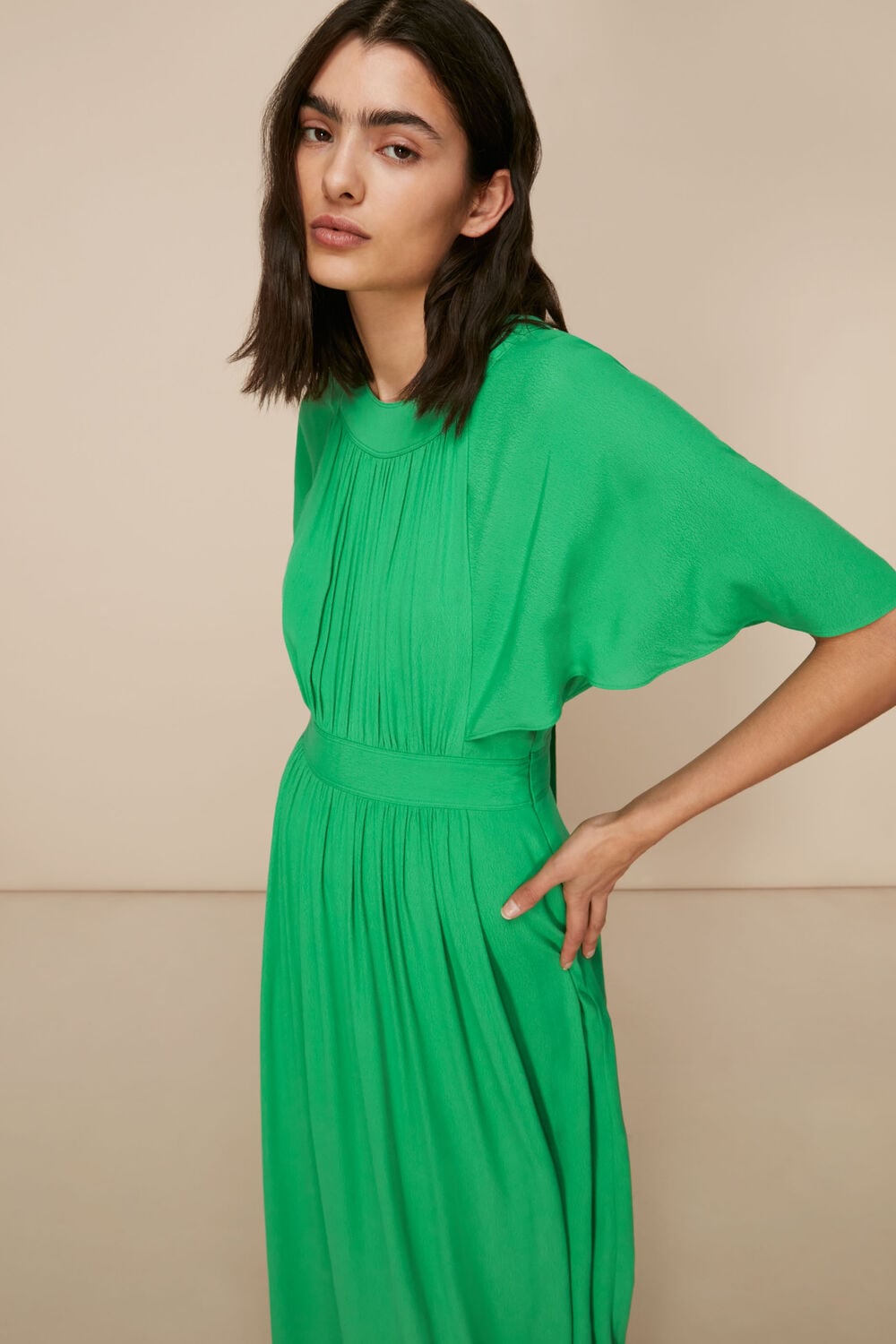 Amelia Cape Sleeve Dress