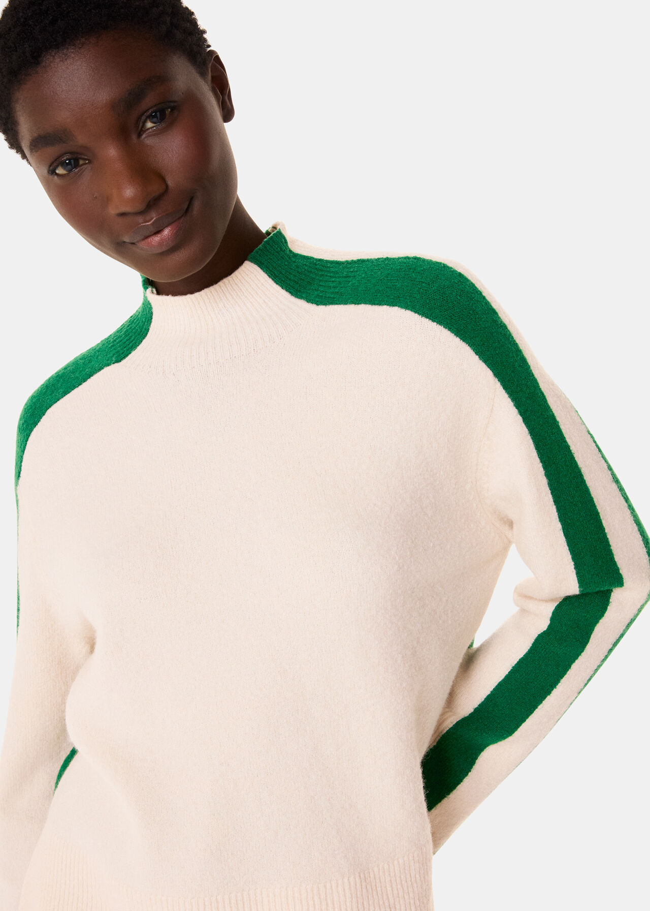 Colourblock Wool Mix Knit