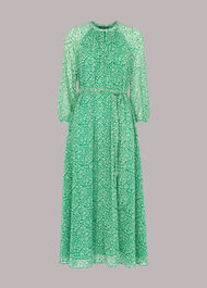 Indo Floral Trapeze Dress