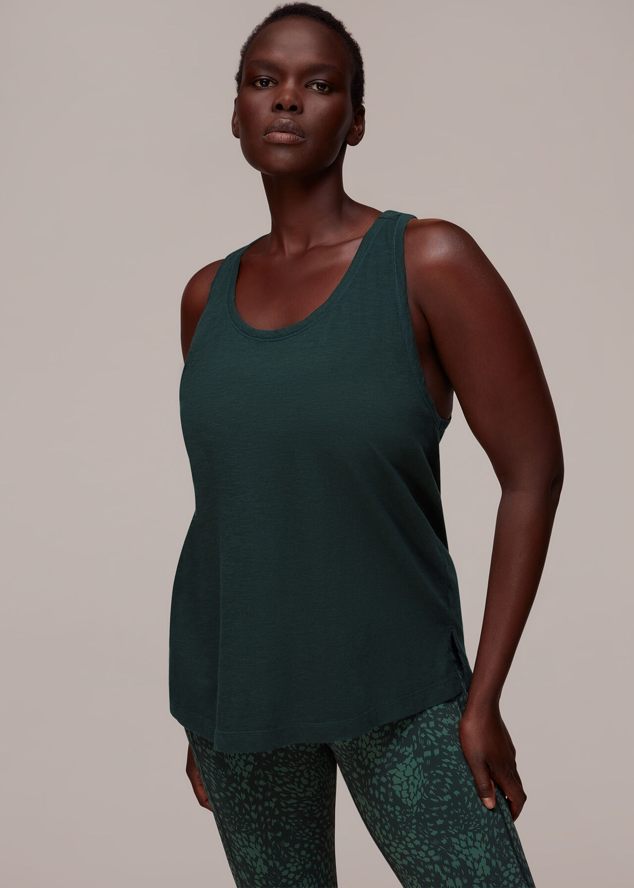Curved Hem Active Vest
