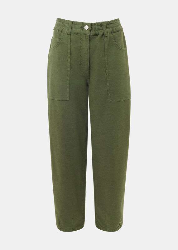Khaki Tessa Casual Pants 