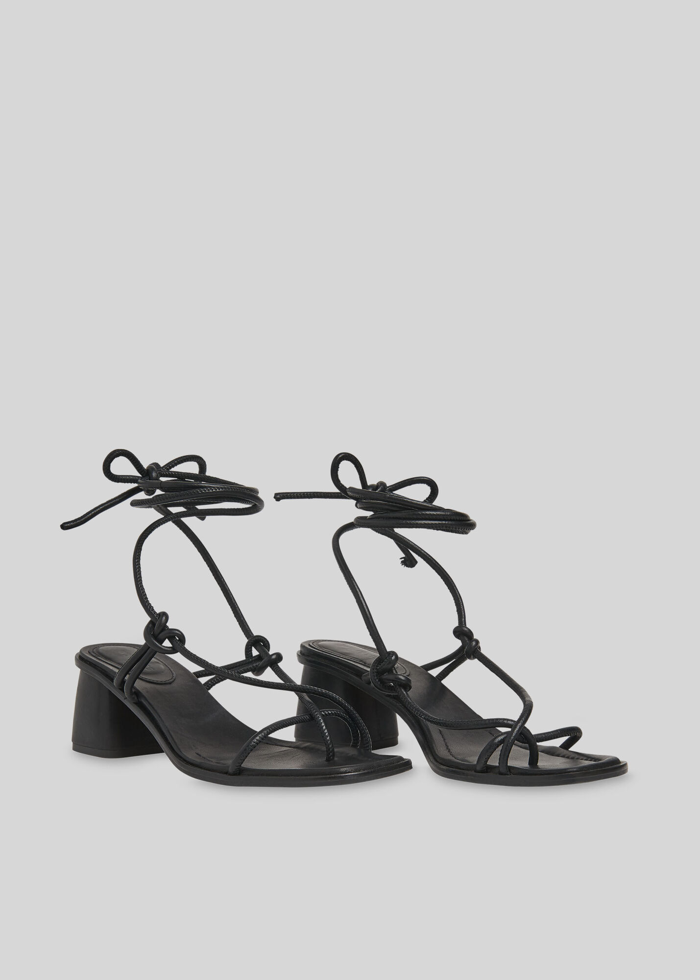 Black Roman Tie Leg Sandal WHISTLES Whistles