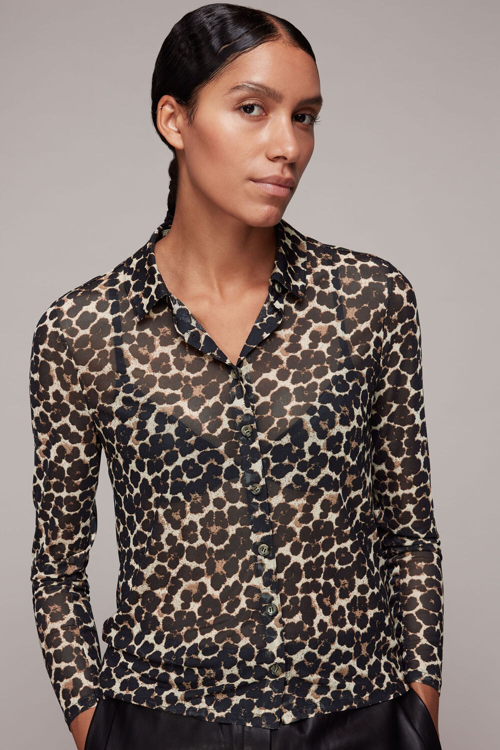 Smudge Animal Mesh Shirt