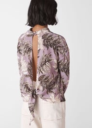Arabella Print Silk Top