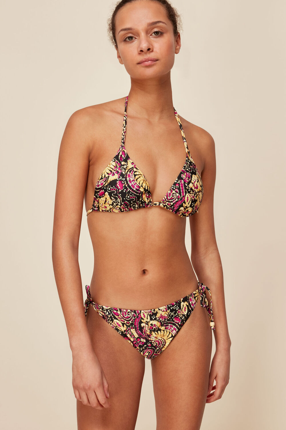 Batik Print Bikini Top