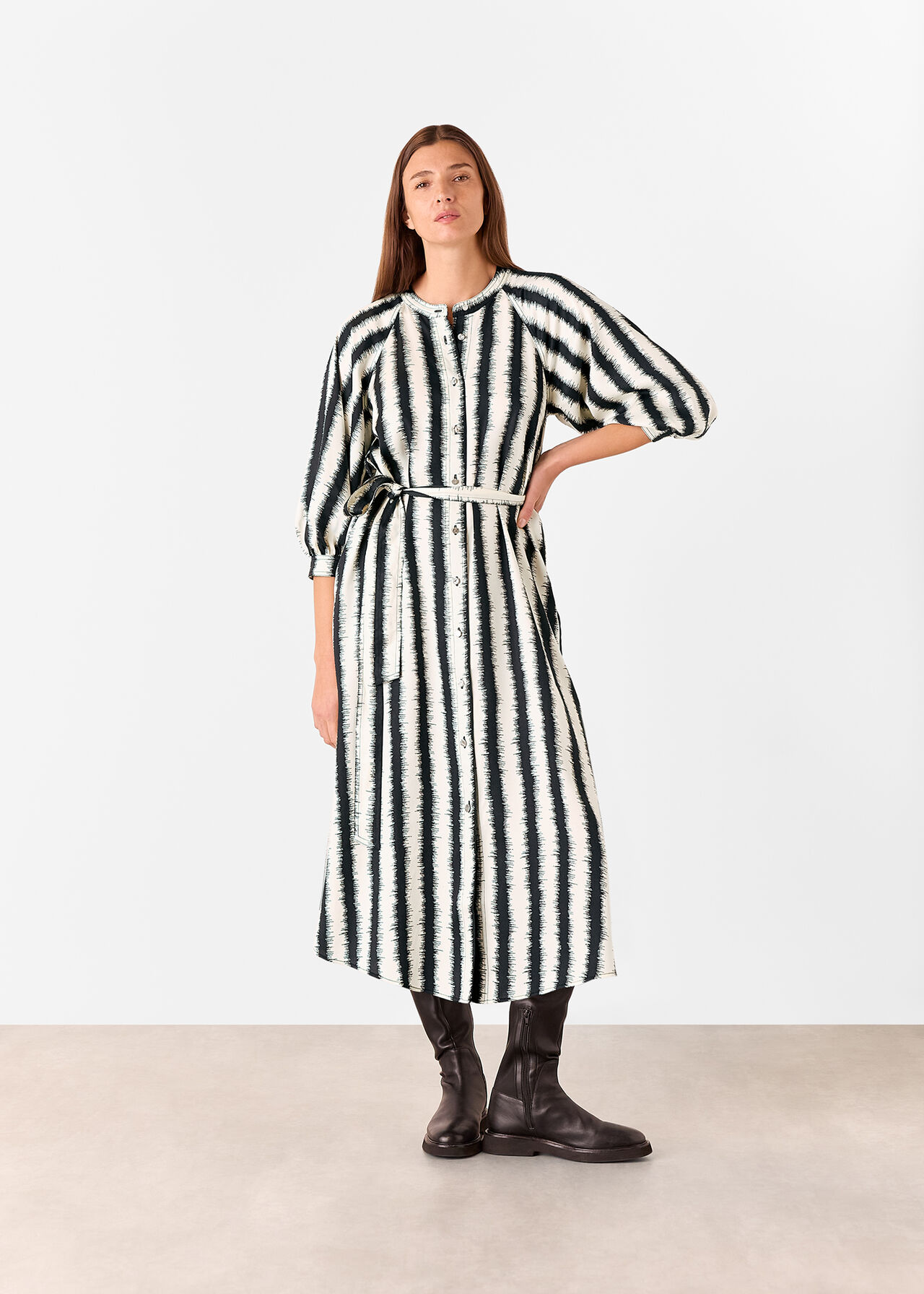 Hazy Stripe Mabel Dress
