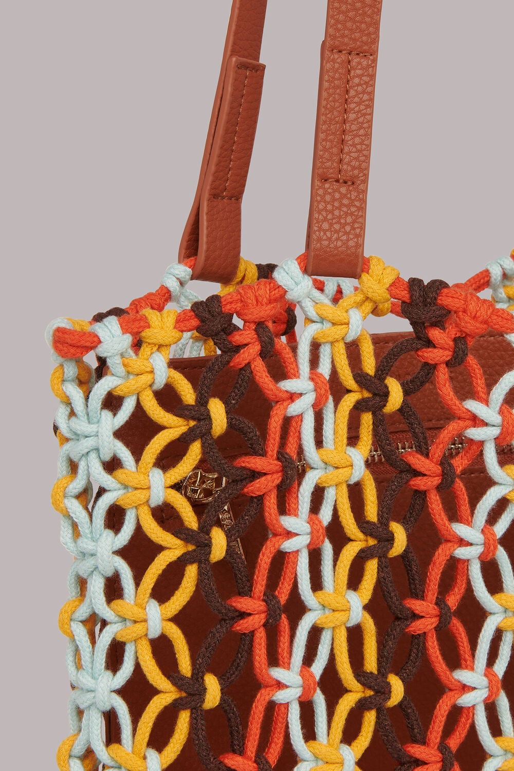 Chaya Striped Crochet Tote Bag