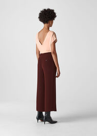 V Neck Silk Front Top