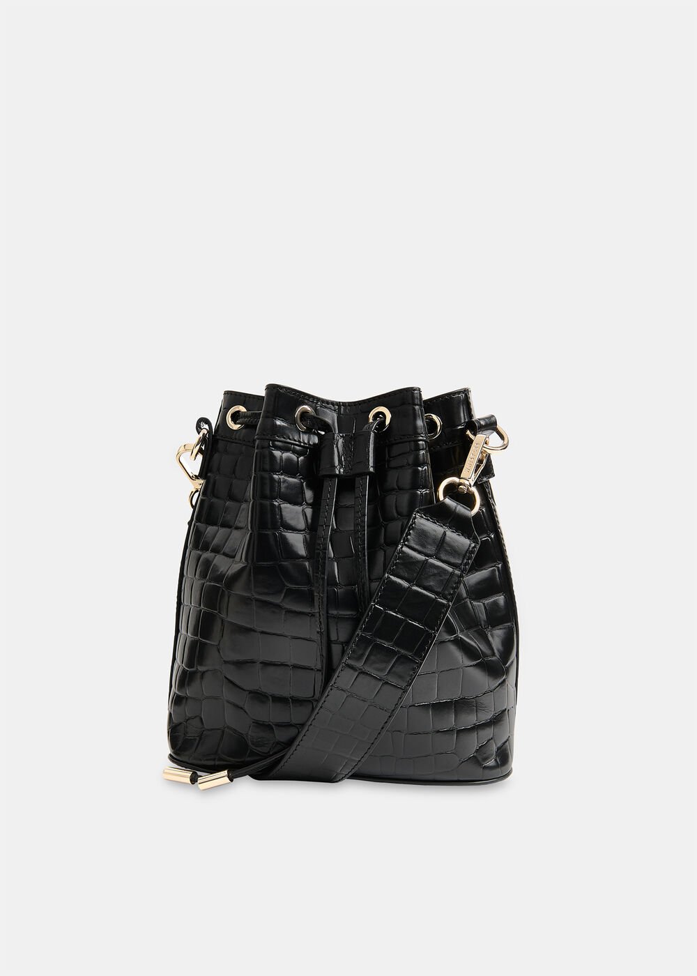 Giulia Croc Bucket Bag