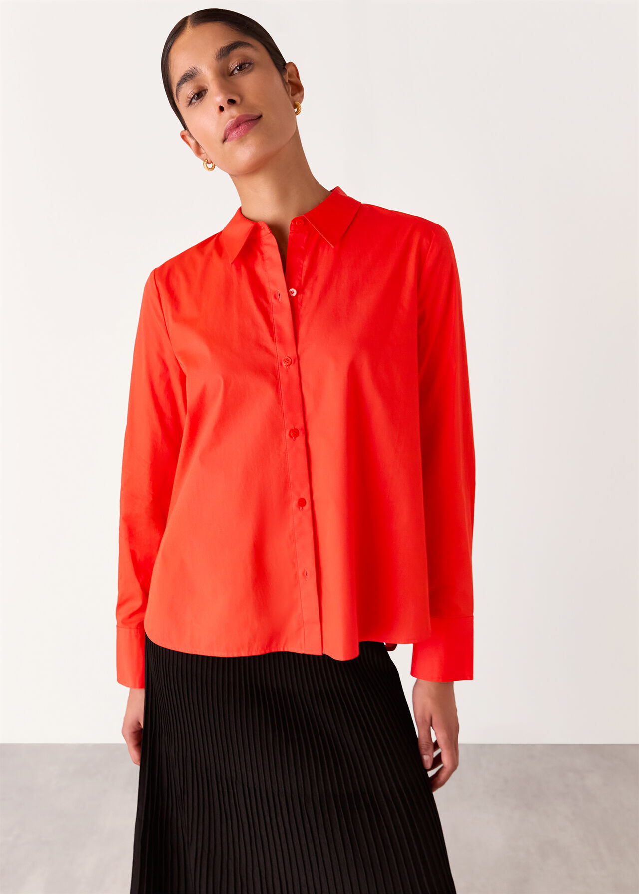 Boxy Cotton Shirt