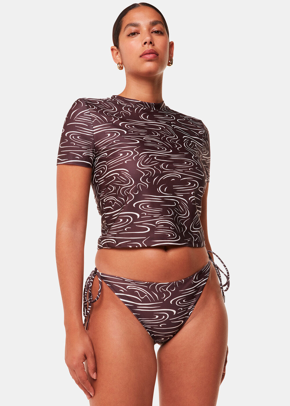 The Longing Wave Print Rash Vest