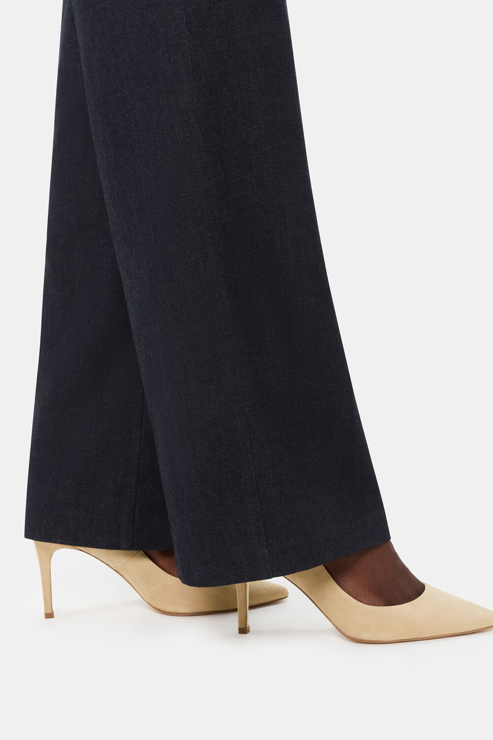 Beige Corie Suede Heeled Pump