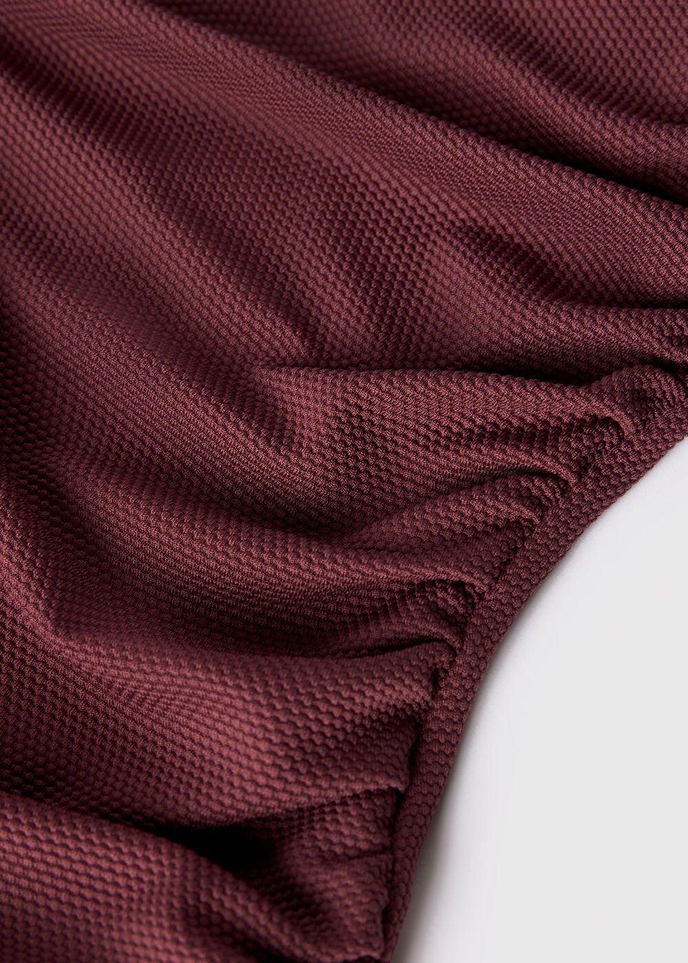 Textured One Shoulder Swimsuit