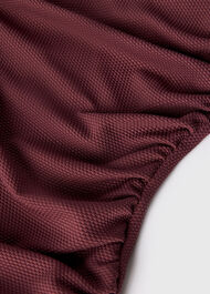 Textured One Shoulder Swimsuit