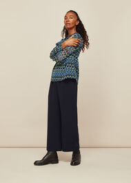 Ikat Diamond Print Blouse