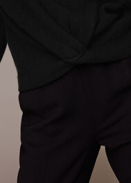 Twist Front Wool Cashmere Knit