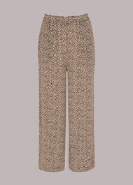 Dashed Leopard Print Trouser