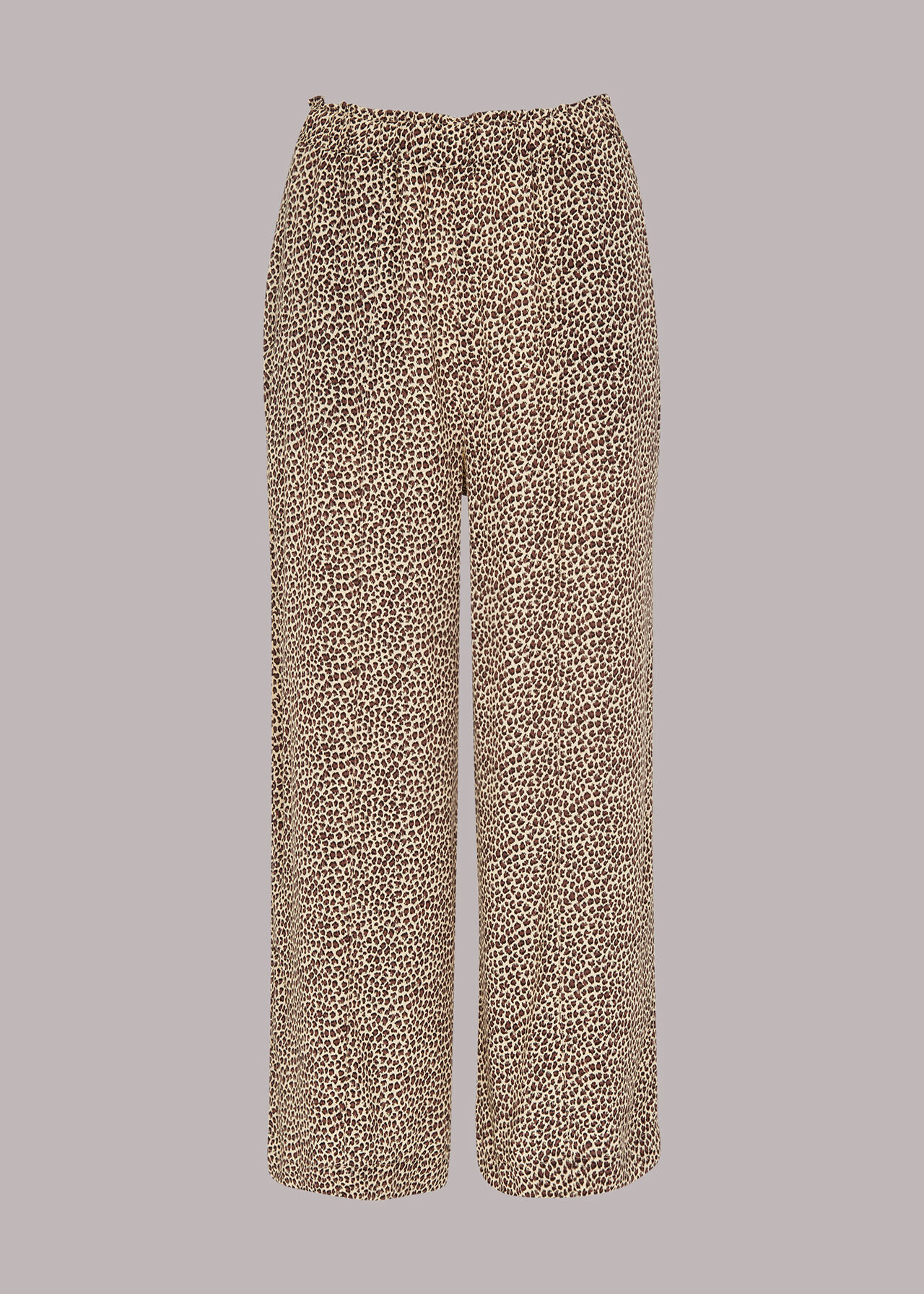 Dashed Leopard Print Trouser