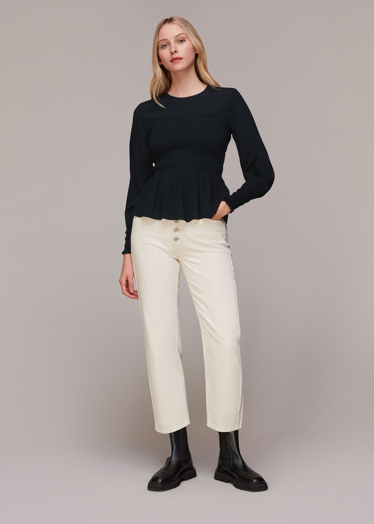 Rosanna Shirred Top