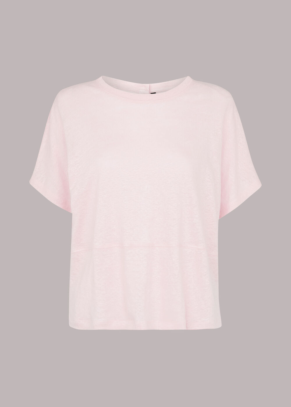 Button Back Linen Tee