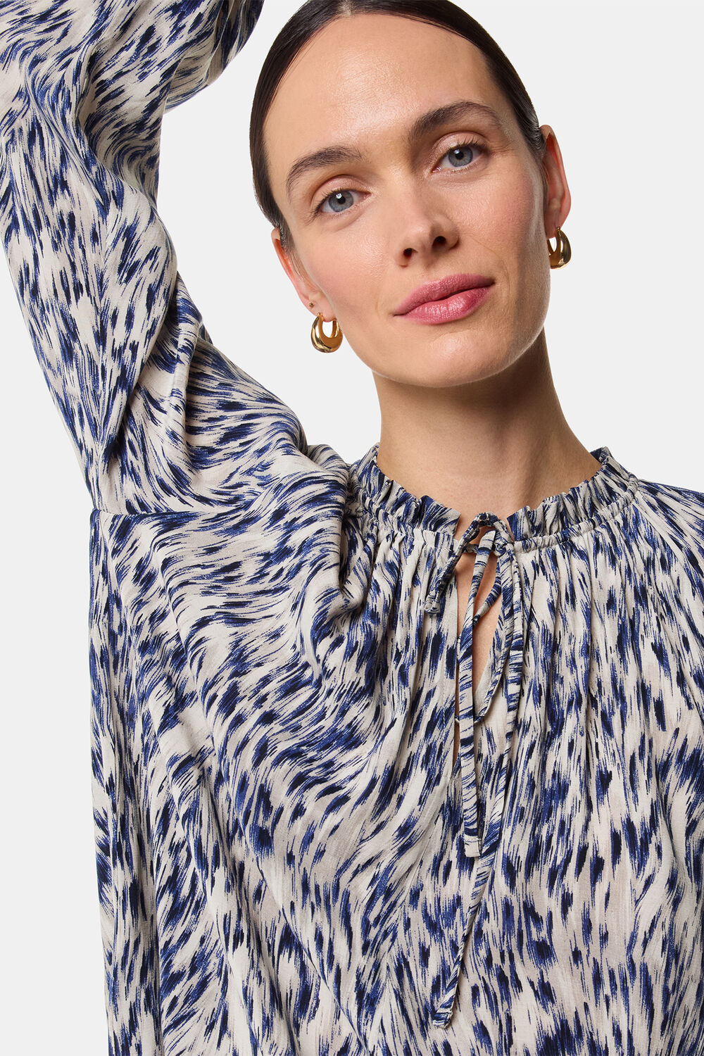 Paige Ripple Leopard Blouse