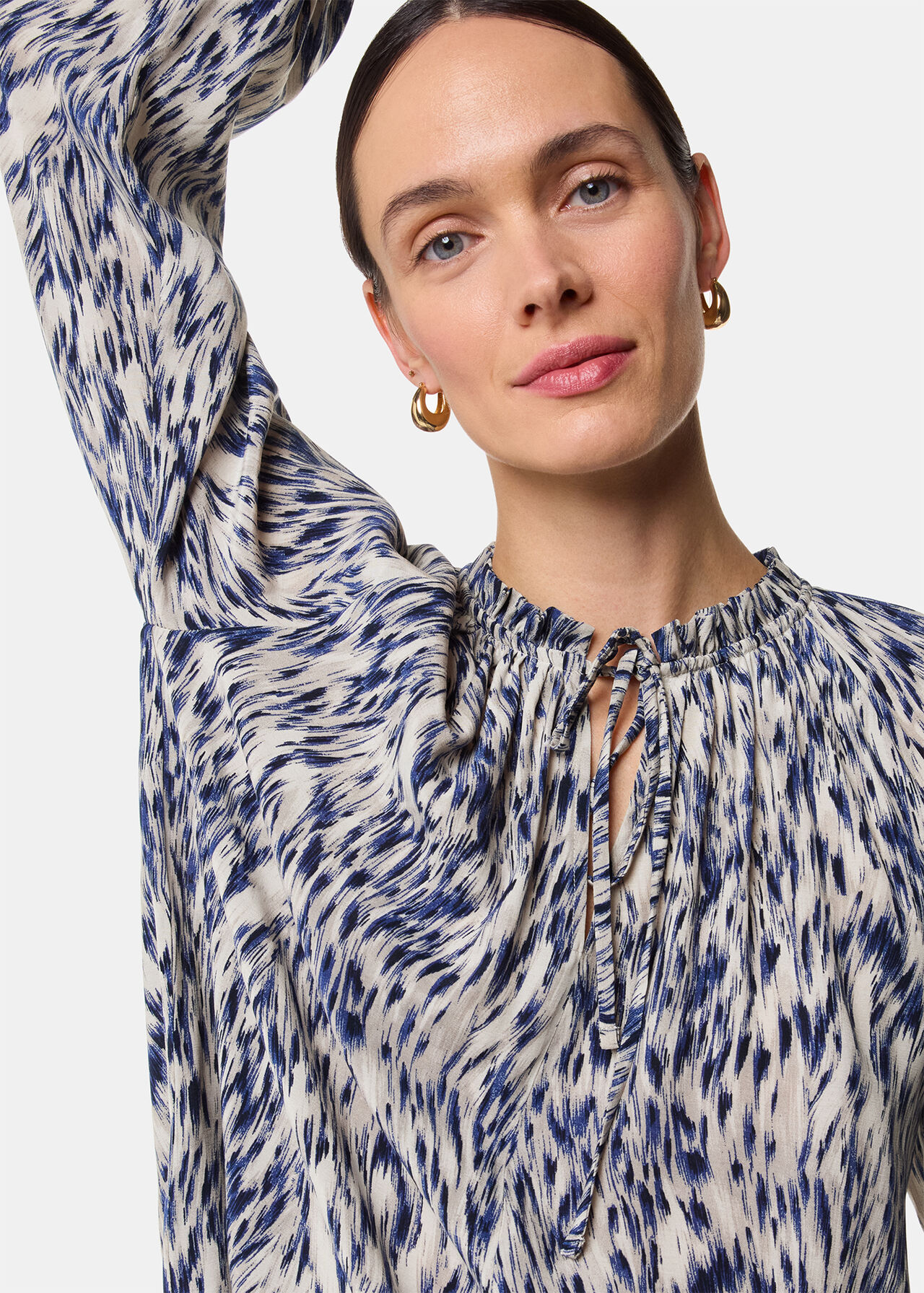 Paige Ripple Leopard Blouse