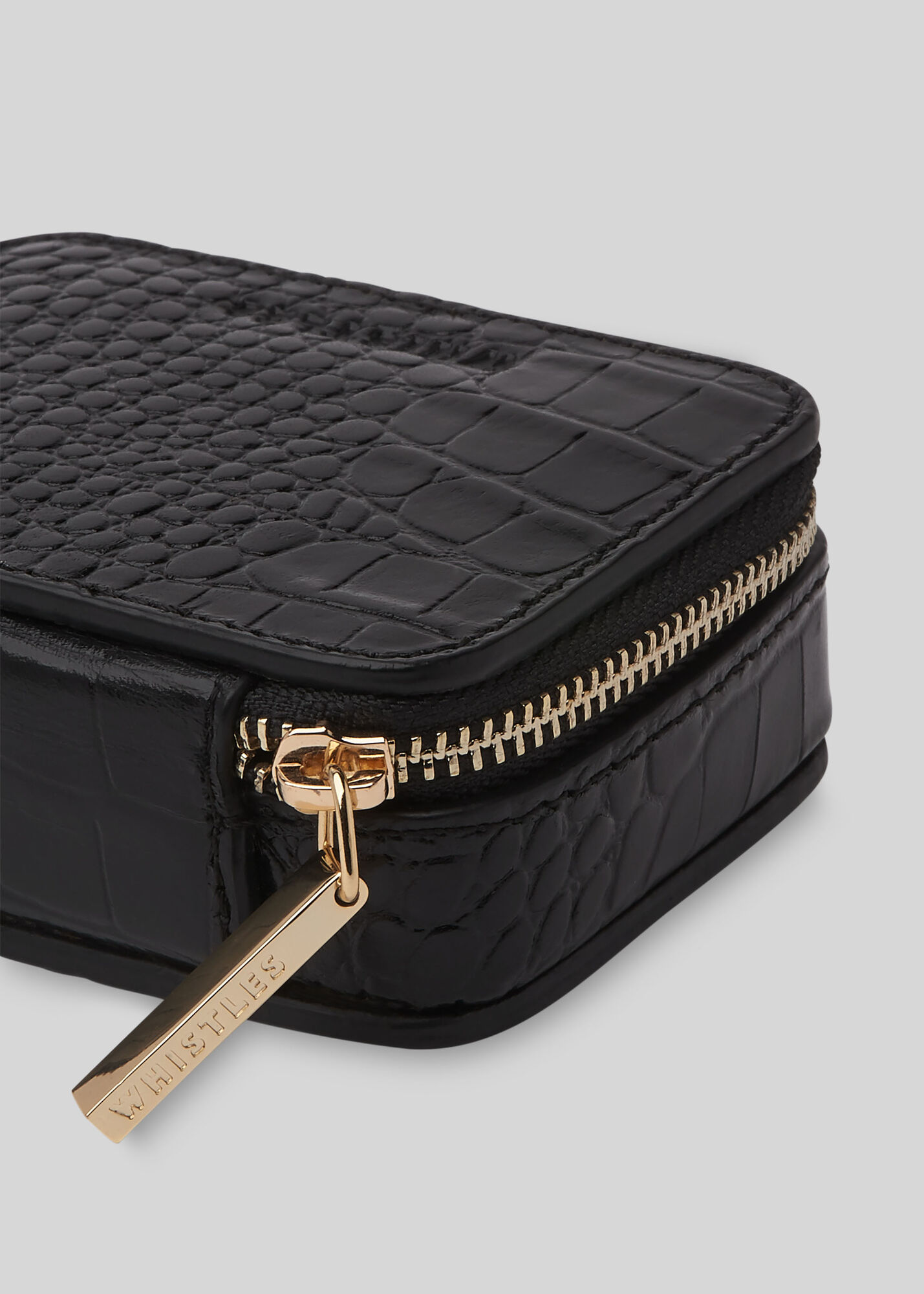 Black Mini Travel Jewellery Box WHISTLES Whistles UK