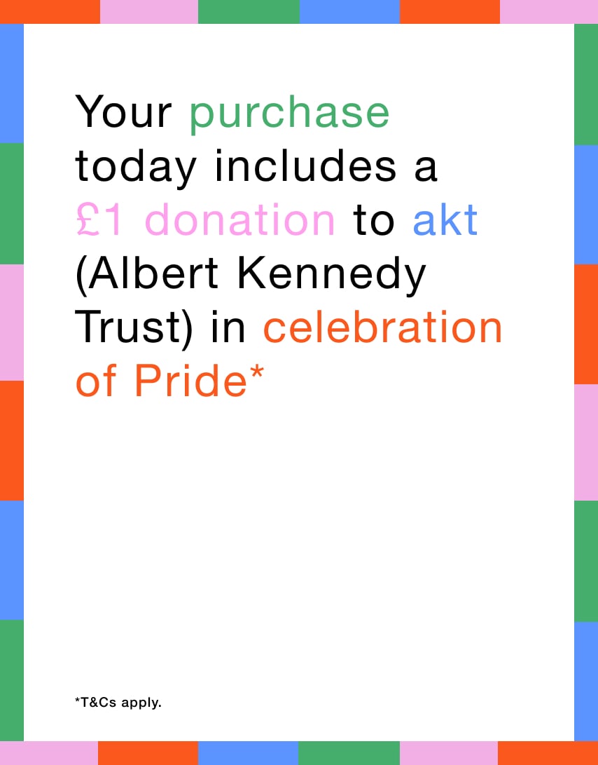 Your purchase today includes a £1 donation to akt