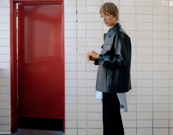 How To Wear The Clean Bonded Leather Jacket Inspiration WHISTLES