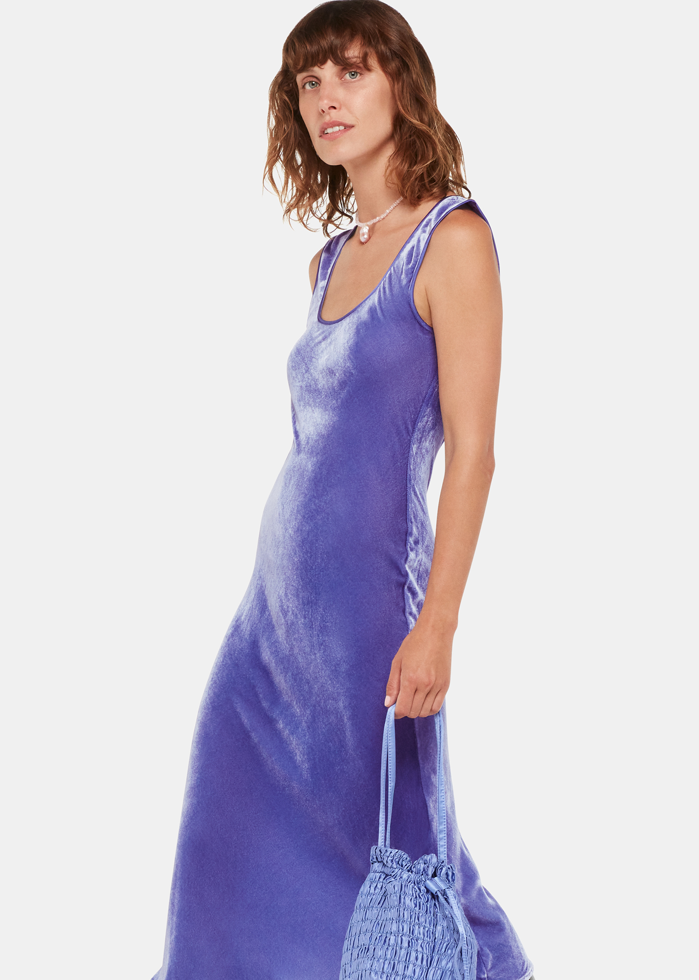 Whistles Hai Women's Purple Velvet Sienna Dress Size XS