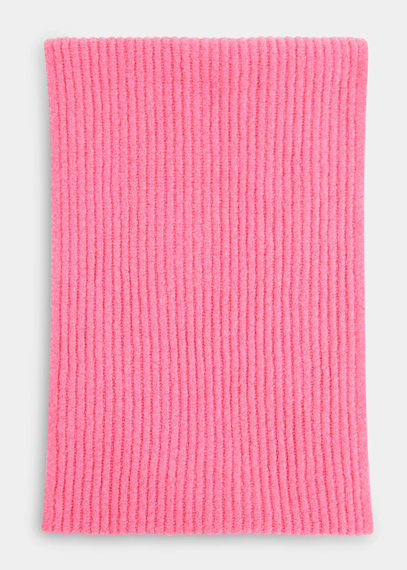 Whistles Women's Pink Wool Mix Rib Scarf Size one size