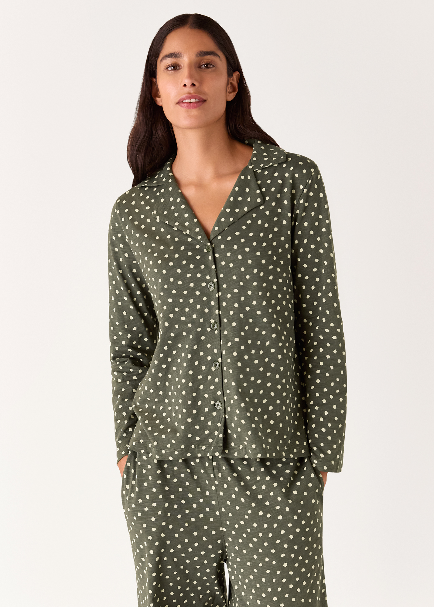 Whistles Women's Multicolour Irregular Spot Print Pyjamas Size XS