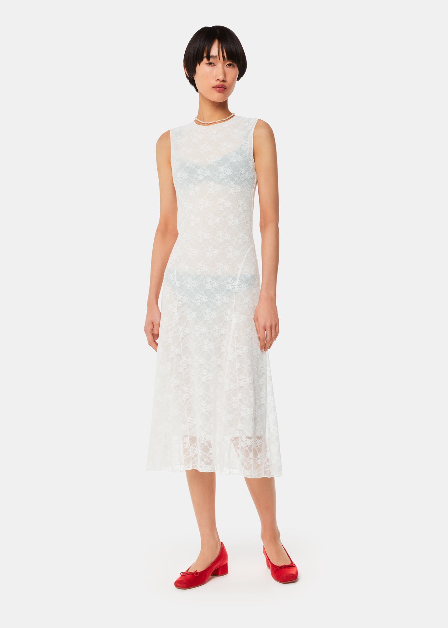 Whistles Hai Women's White Rosalie Dress Size XL