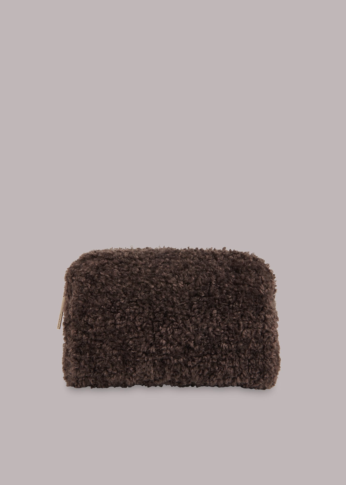 Whistles Women's Chocolate Corrine Borg Pouch 