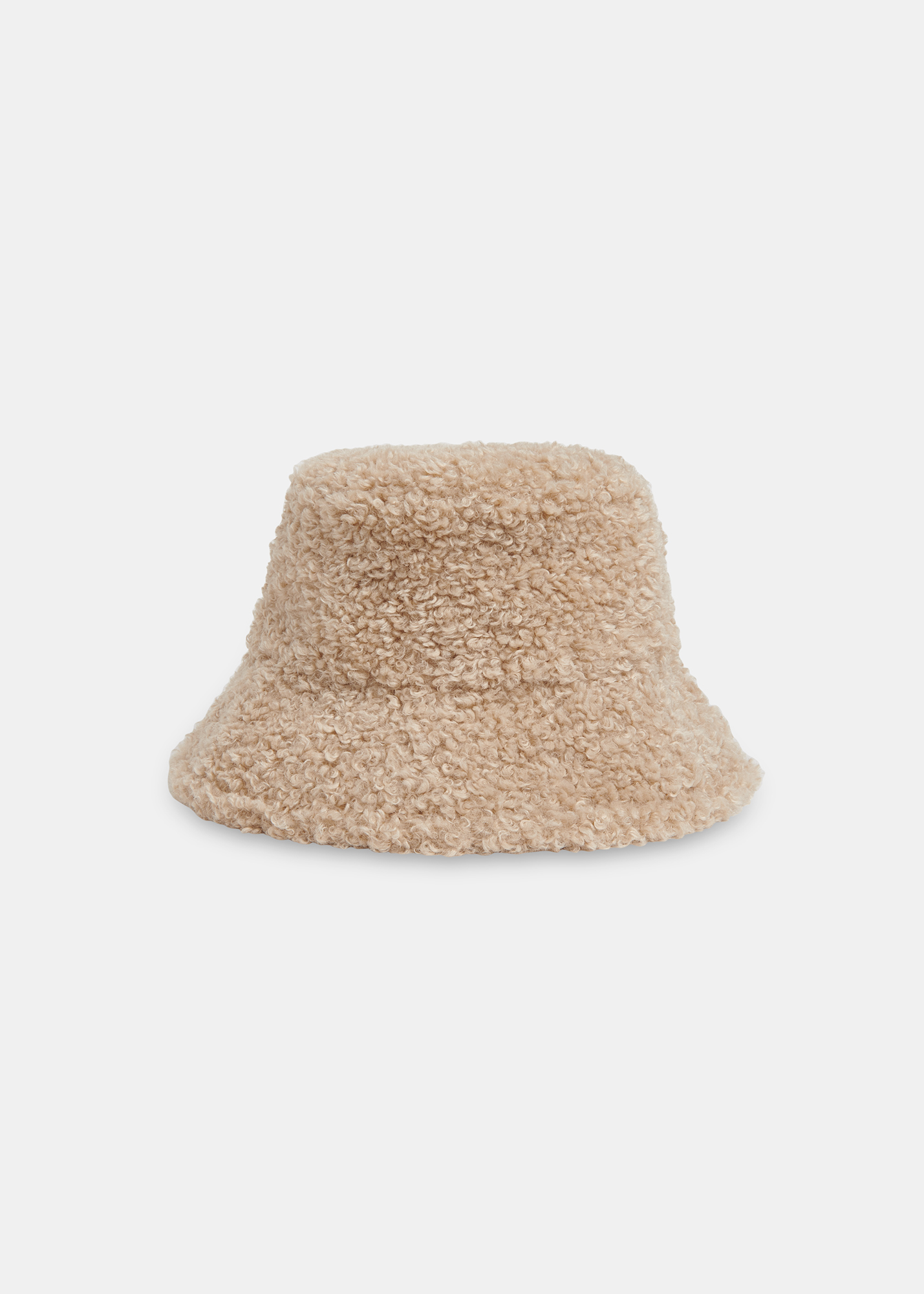 Whistles Women's Neutral Borg Bucket Hat Size M/L